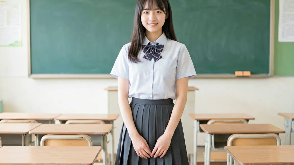 木下凛凛子参演的制服主题作品，场景布置细腻还原校园氛围